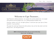 Tablet Screenshot of cape-treasures.com